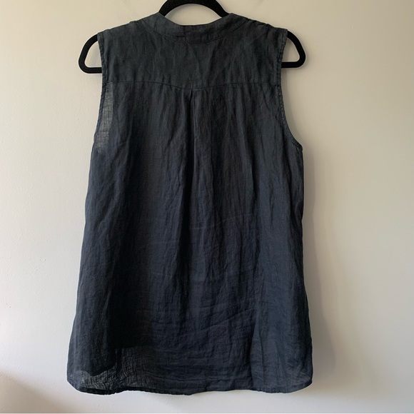 CP Shades Carmel Linen Sleeveless Top - Picture 4 of 4